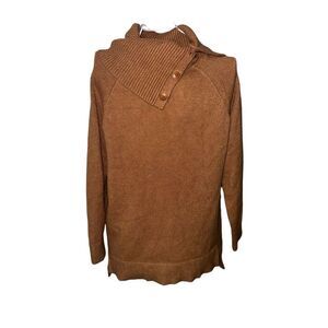 Anthropologie Turtleneck style button details Sweater Size Medium GOOD CONDITION